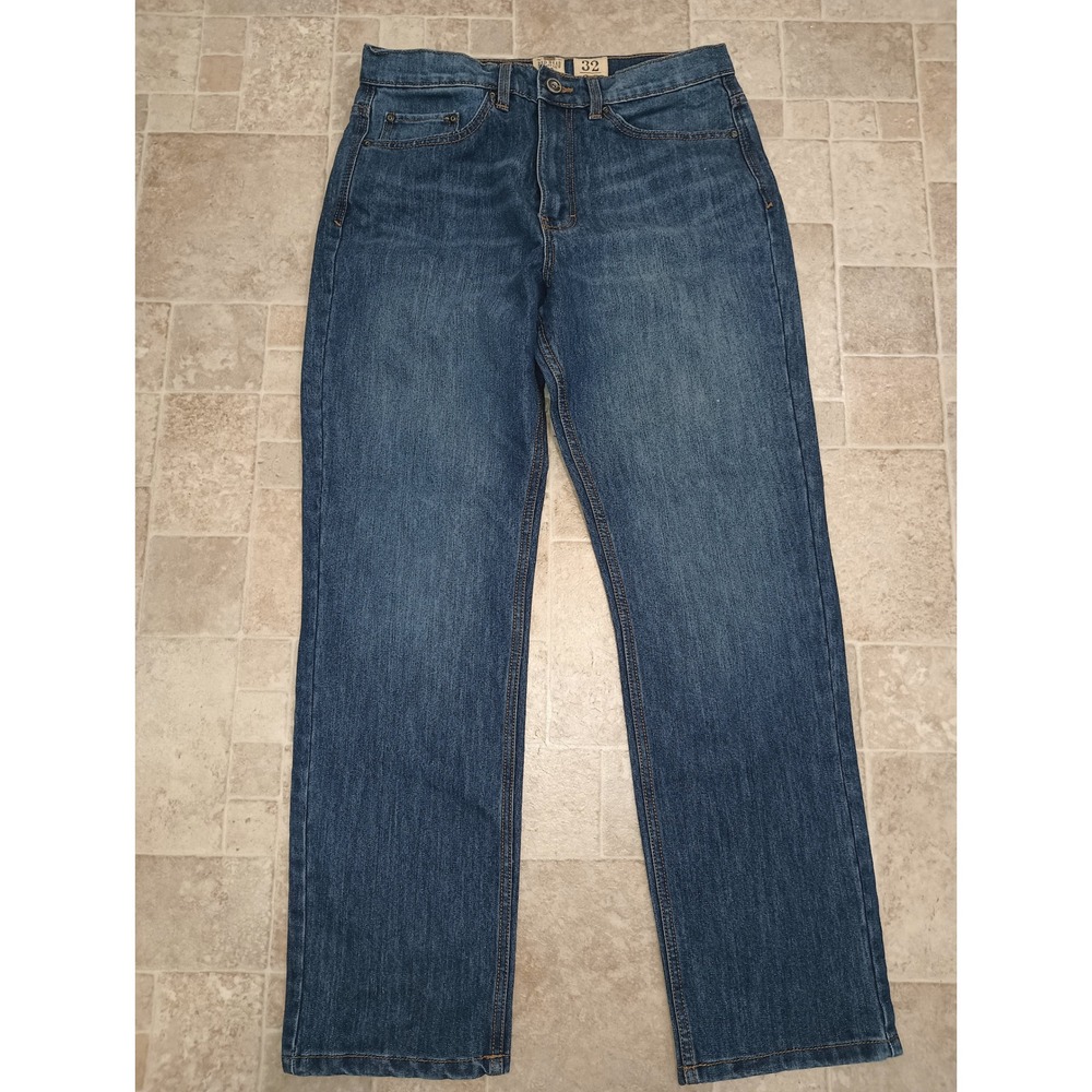 Red Head Brand Co Mens Straight Leg Jeans Medium Wash Blue Denim 32x32